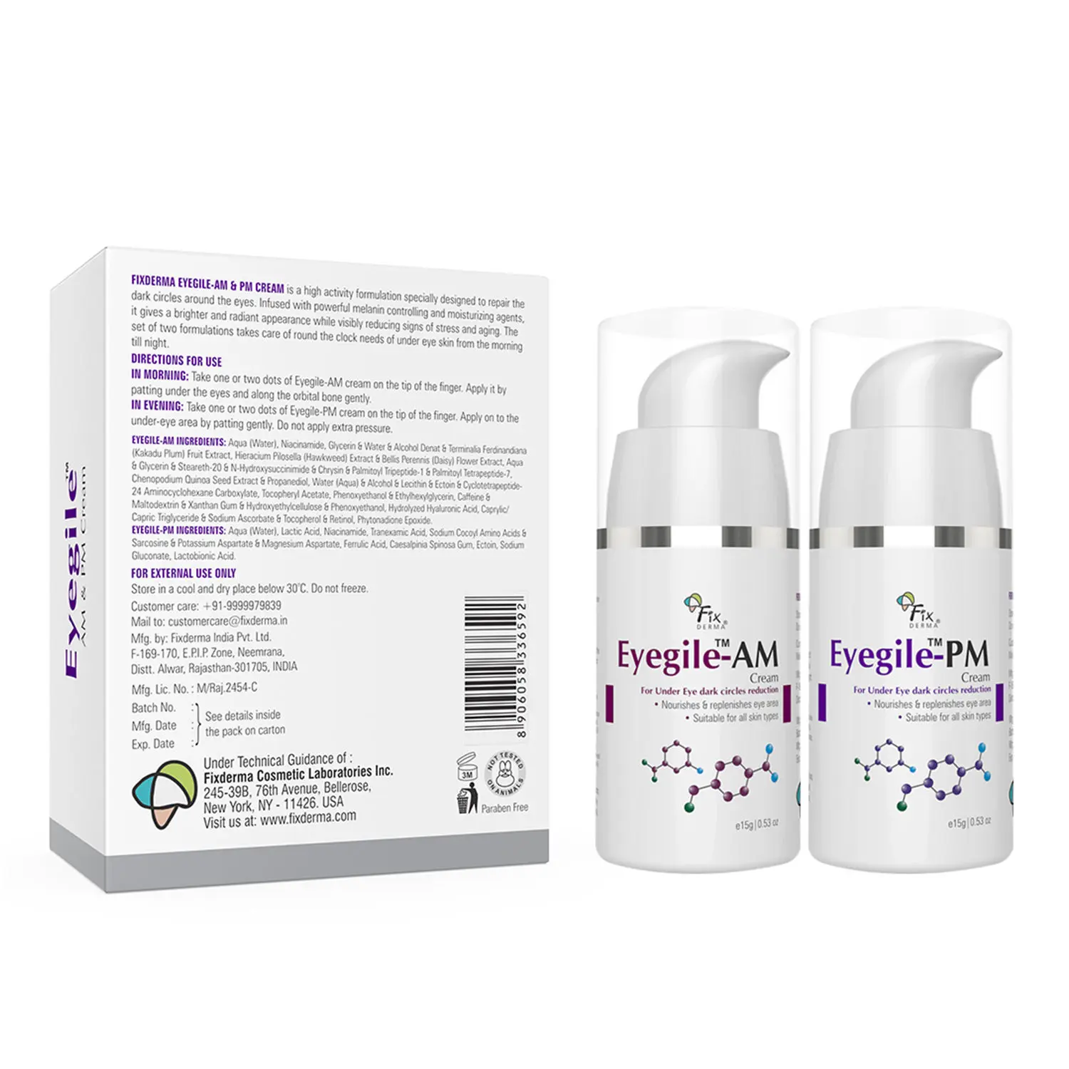 Fixderma Eyegile Day and Night Under Eye Cream 30gm