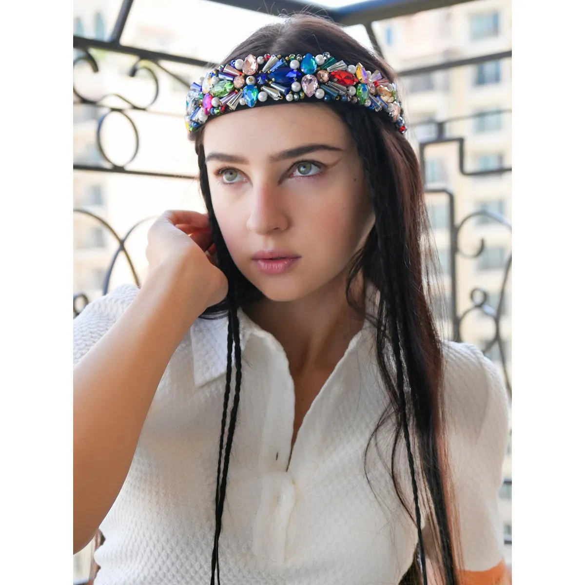 Odette Bold Beauty Multicolor Hair Band