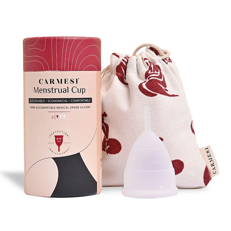 Carmesi Reusable Menstrual Cup For Women - Small Size - With Free Pouch