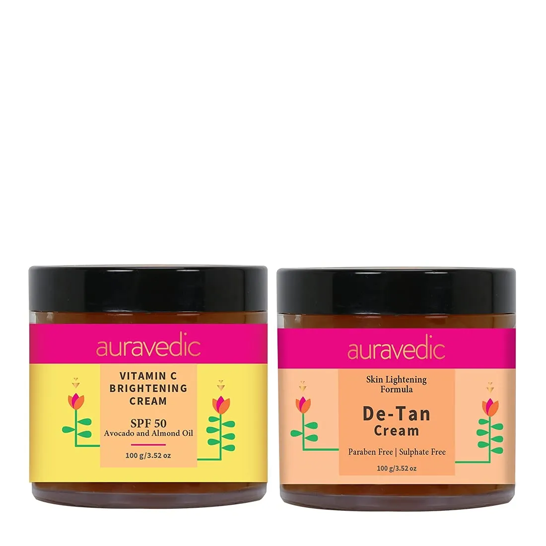 AuraVedic De-Tan Brightening with SPF Combo