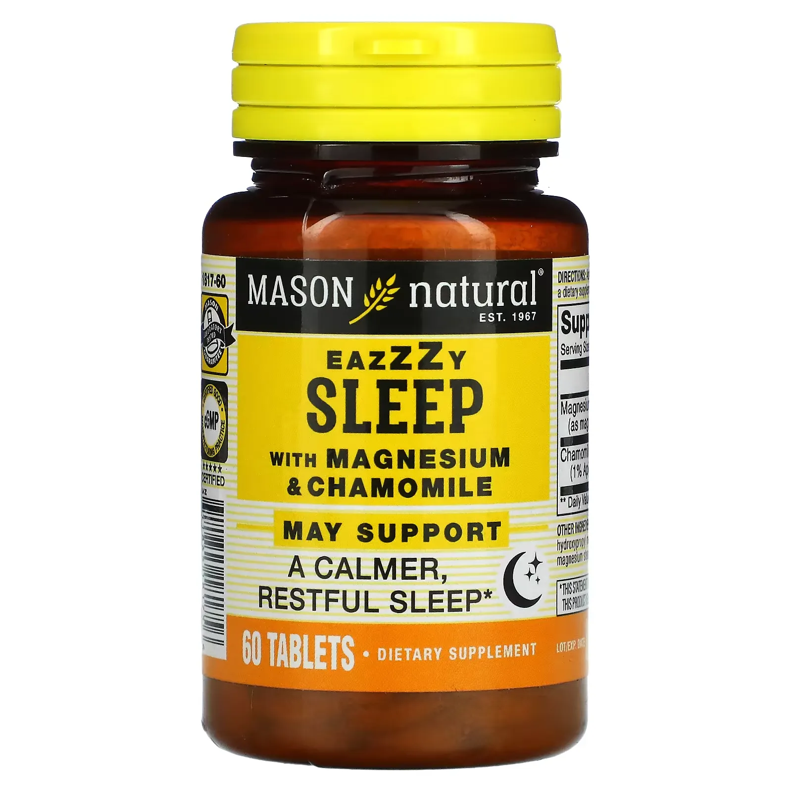 Eazzzy Sleep with Magnesium & Chamomile, 60 Tablets