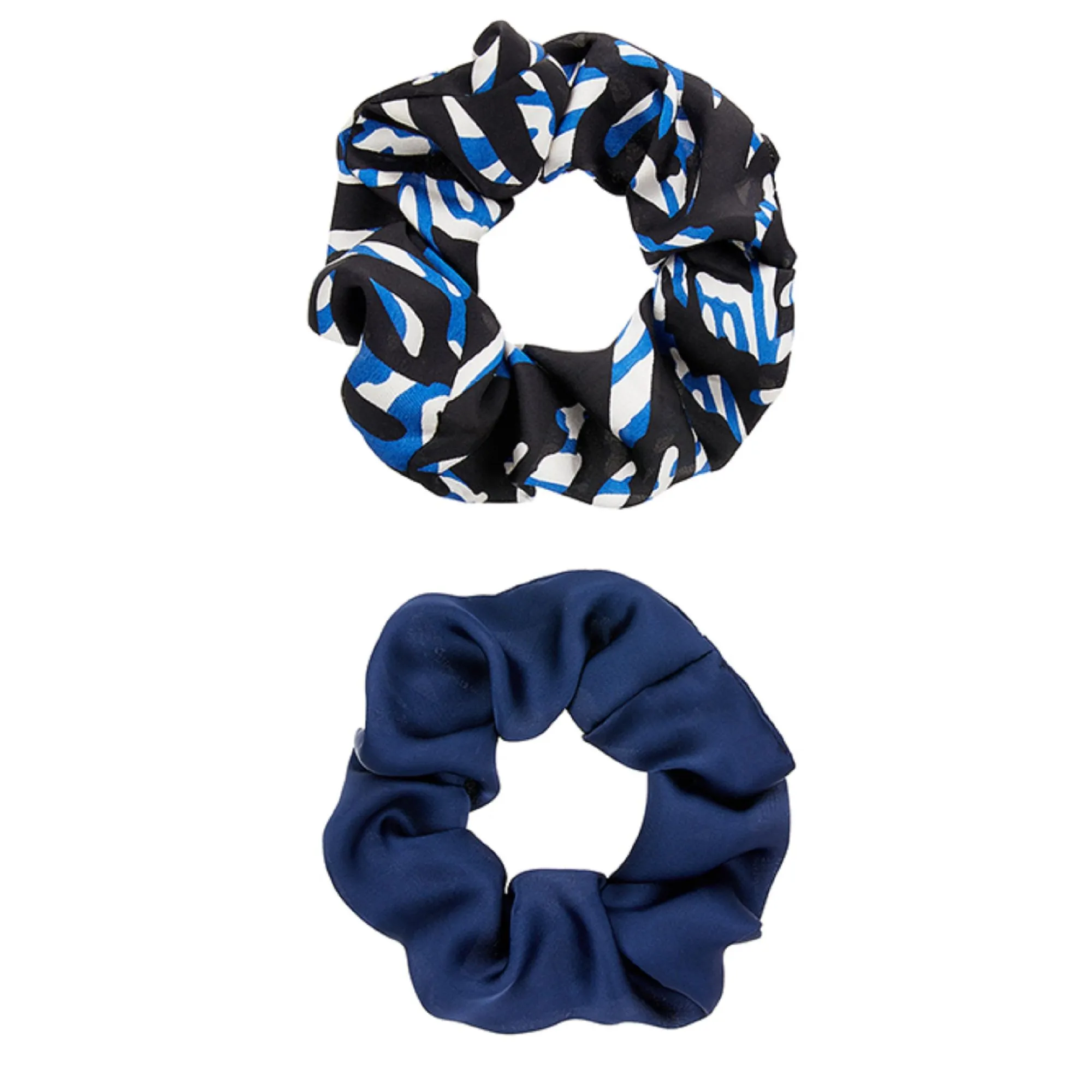 Accessorize London Zebra Scrunchie Set