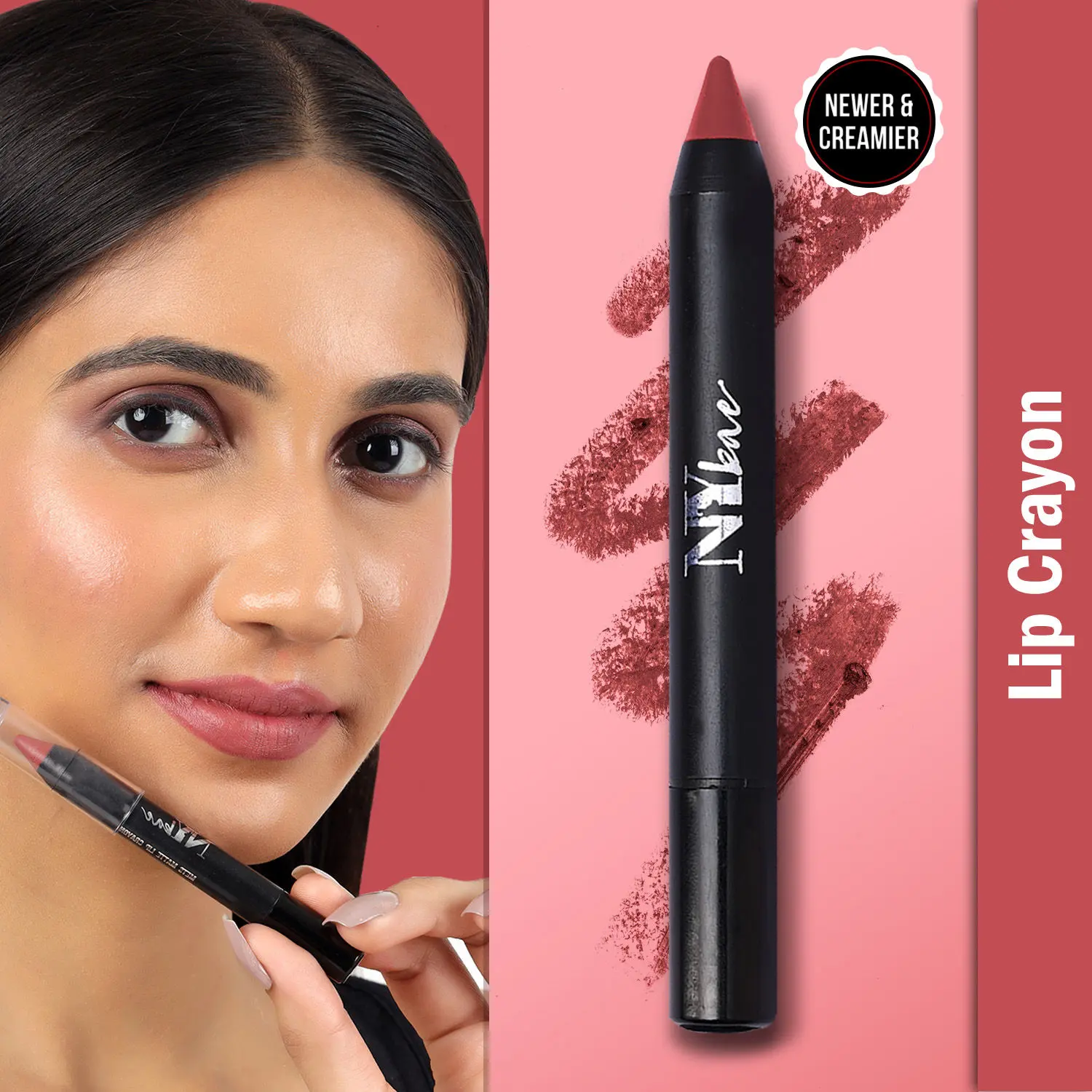 NY Bae Mets Matte Lip Crayon - Aced It 11 (2.8 g) | Creamy Matte Finish | Lasts Up to 5+ Hours | Moisturizing | SPF Protection