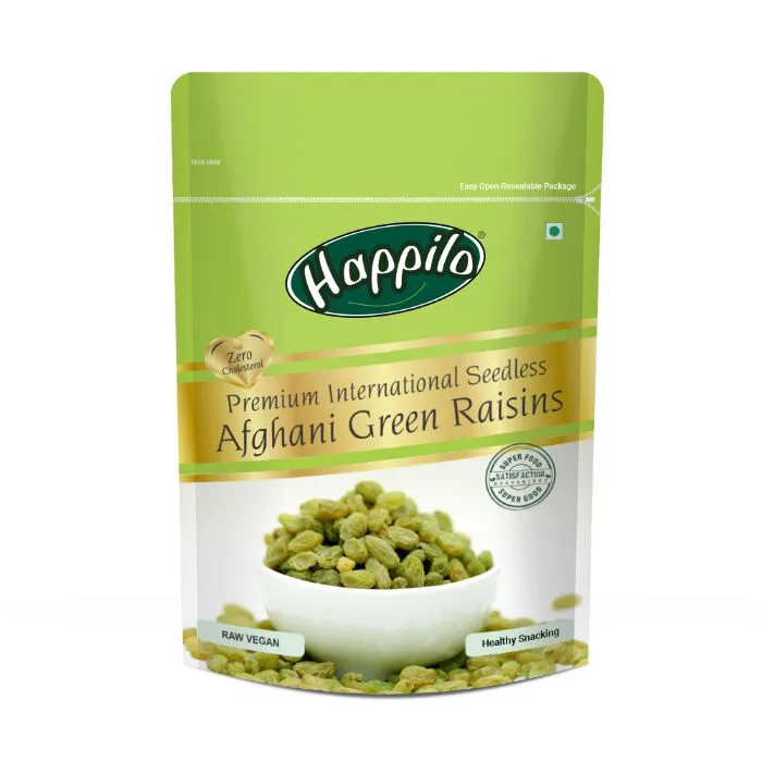 Happilo Premium Seedless Afghani Green Raisins