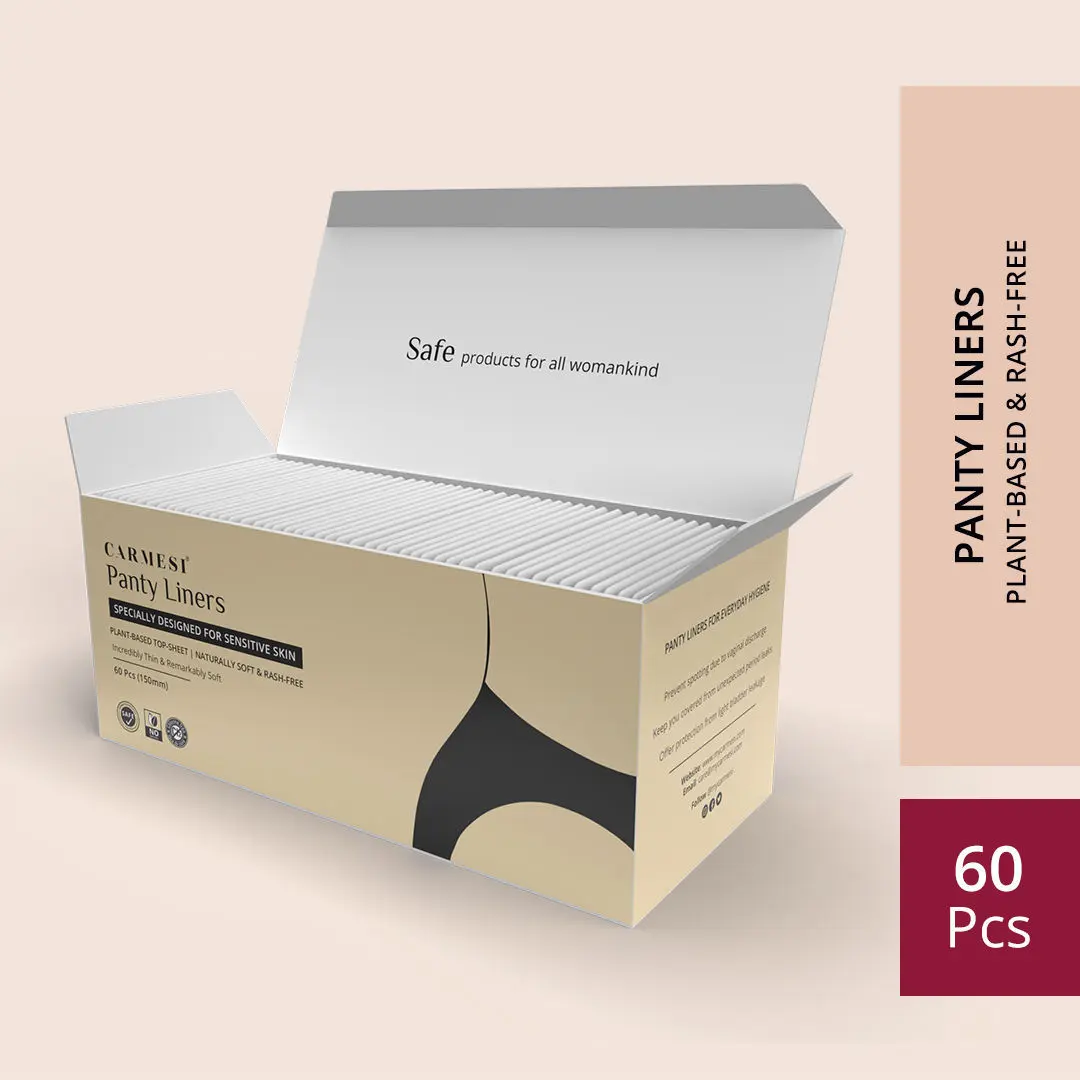 Carmesi Panty Liners - Designed for Sensitive Skin (60 Pieces)