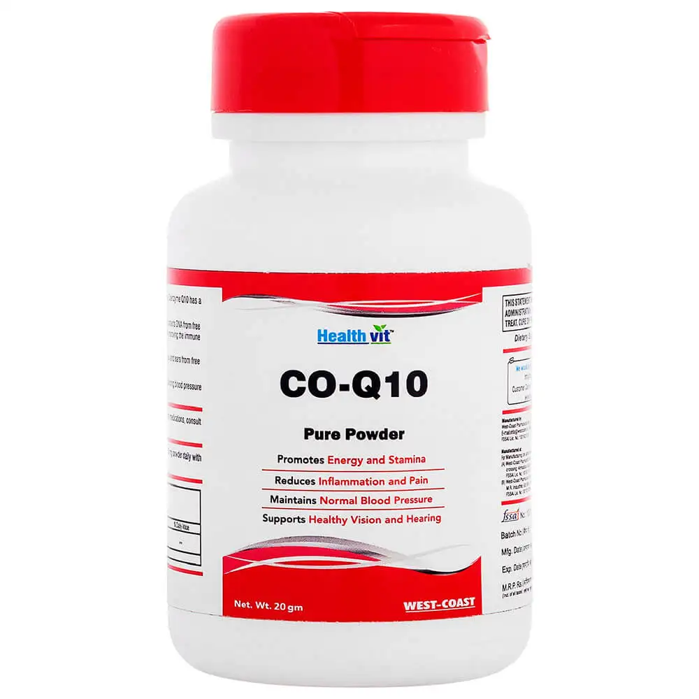 Healthvit CoQ10 50mg Pure Powder,  20 g