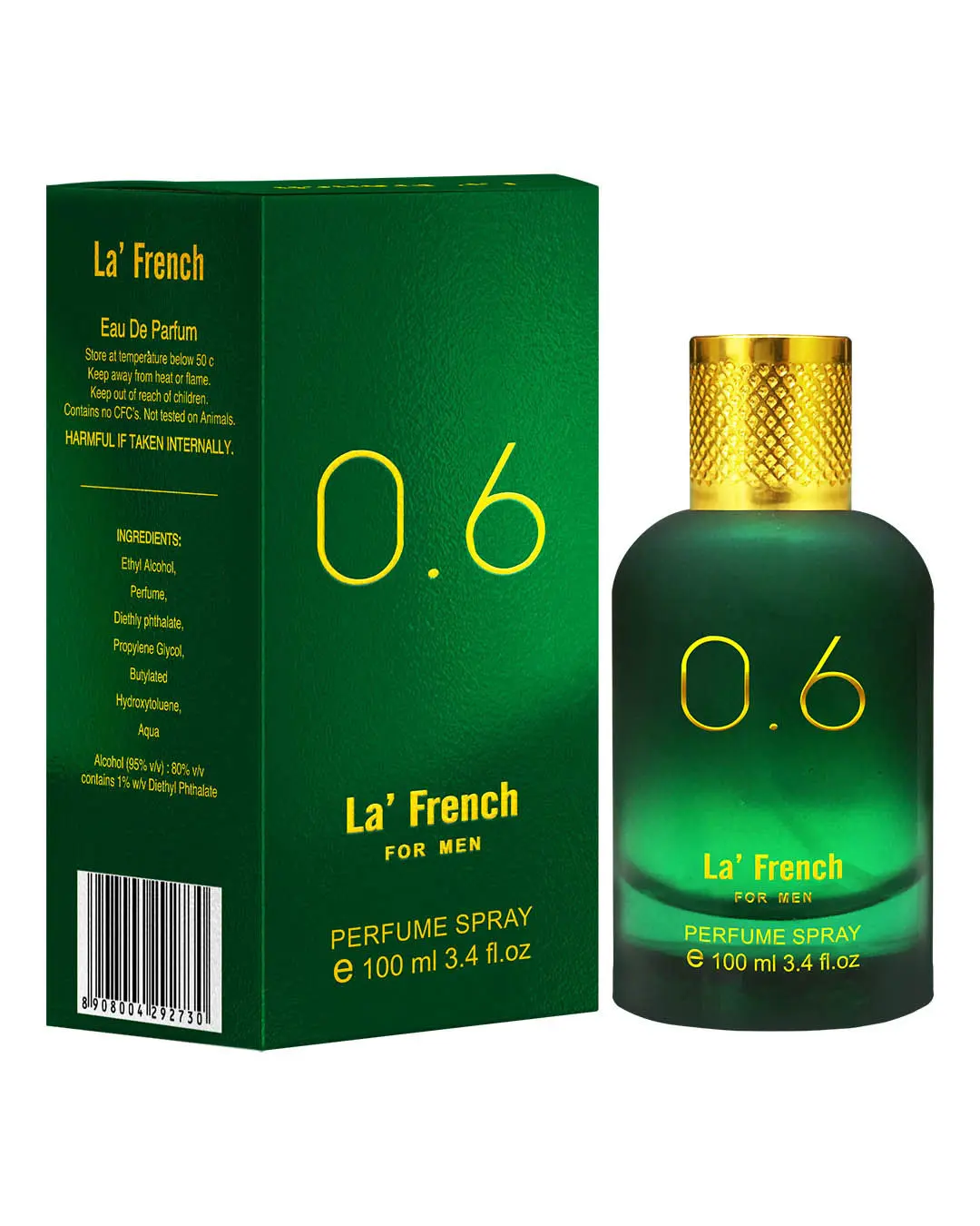 LA' French 0.6 Perfume By La' French, Eau De Parfum (100 ml) - Ideal For Men