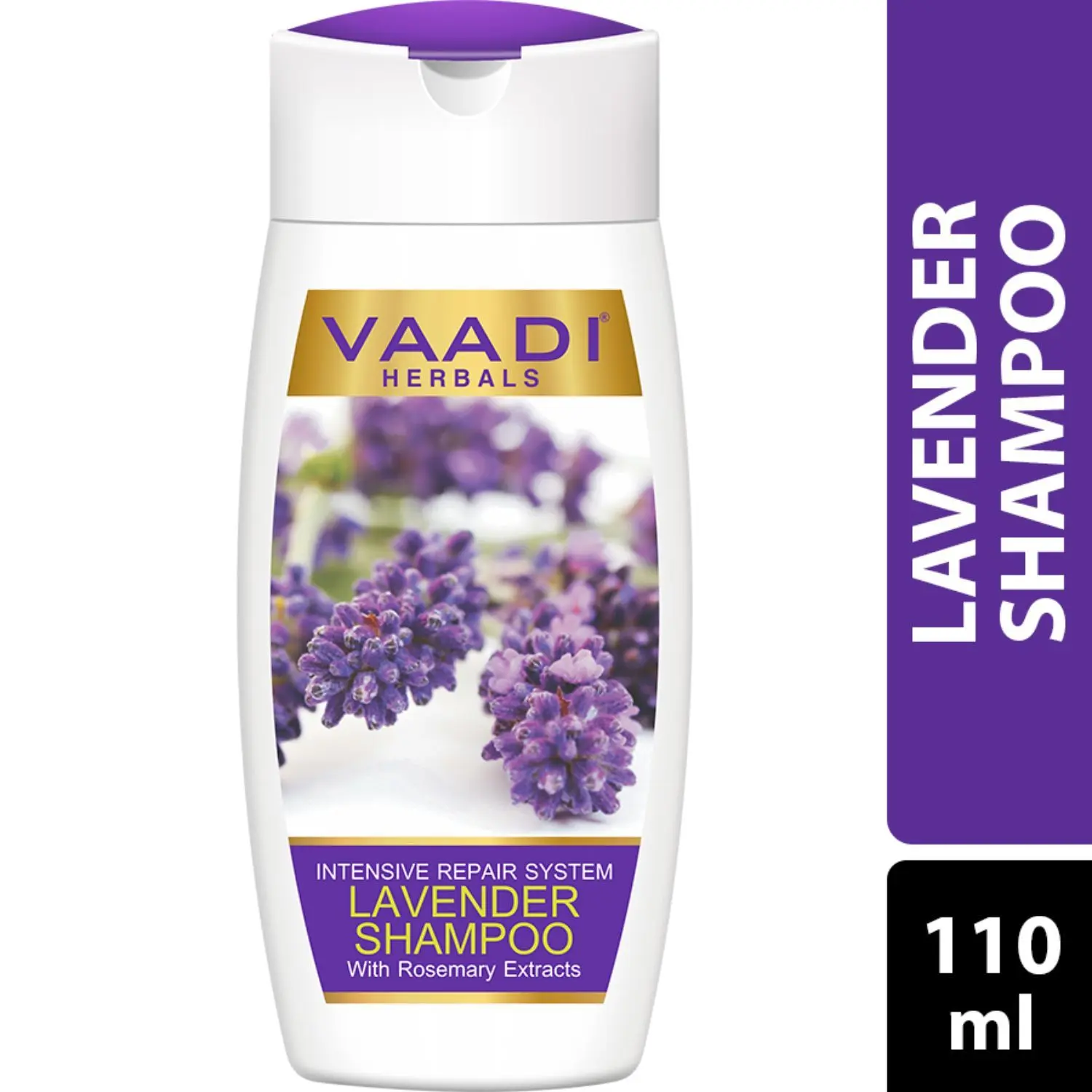 Vaadi Herbals Lavender Intensive Repair Shampoo with Rosemary Extract (110 ml)