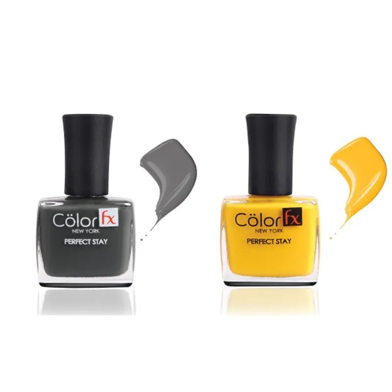 Color Fx Perfect Stay Basic Collection Nail Enamel - Pack of 2