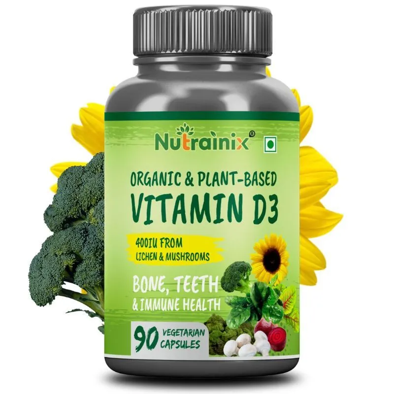 Nutrainix Organic Vitamin D3 Vegetarian Capsules