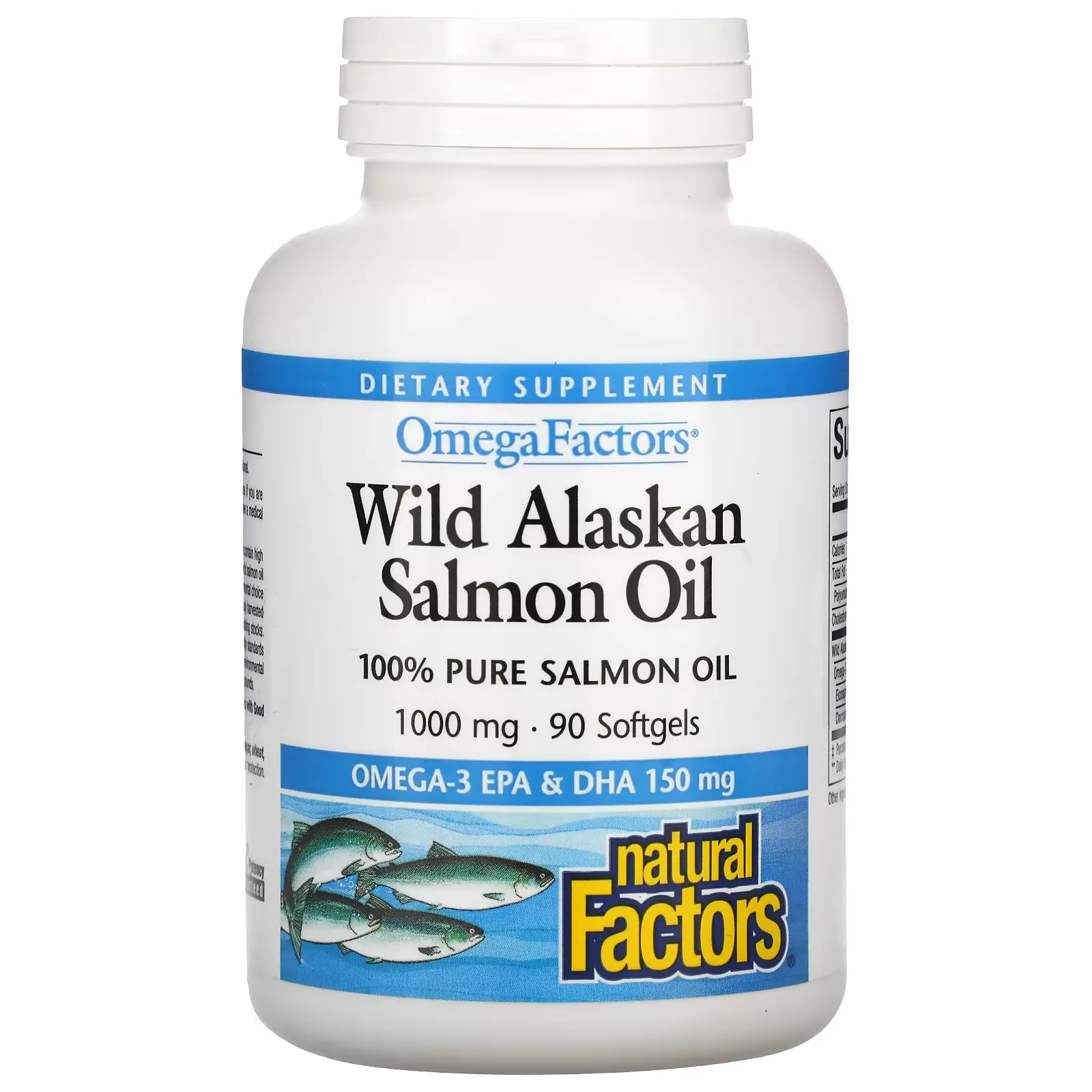 OmegaFactors, Wild Alaskan Salmon Oil, 1,000 mg, 90 Softgels