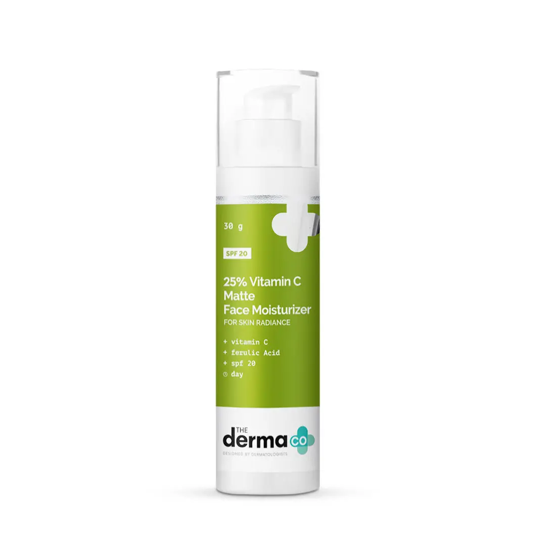 The Derma co.25% Vitamin C Matte Face Moisturizer With Ferulic Acid & SPF 20 For Skin Radiance (30 g)