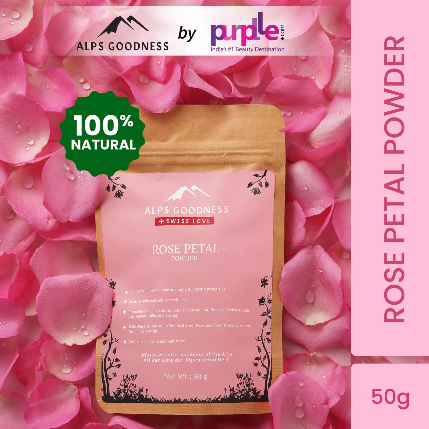 Alps Goodness Rose Petal Powder