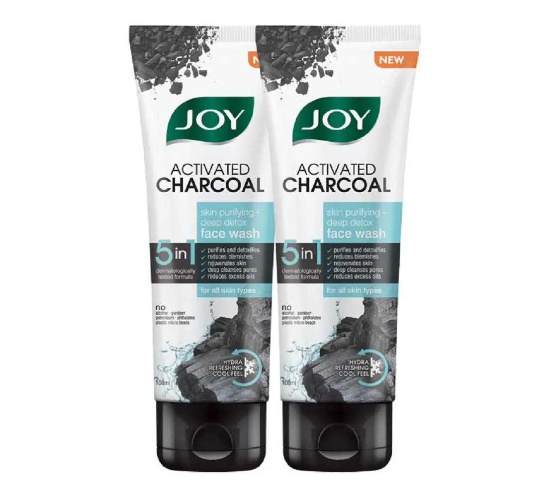 Joy Activated Charcoal Skin Purifying Deep Detox Face Wash ( Pack of 2X100ml )