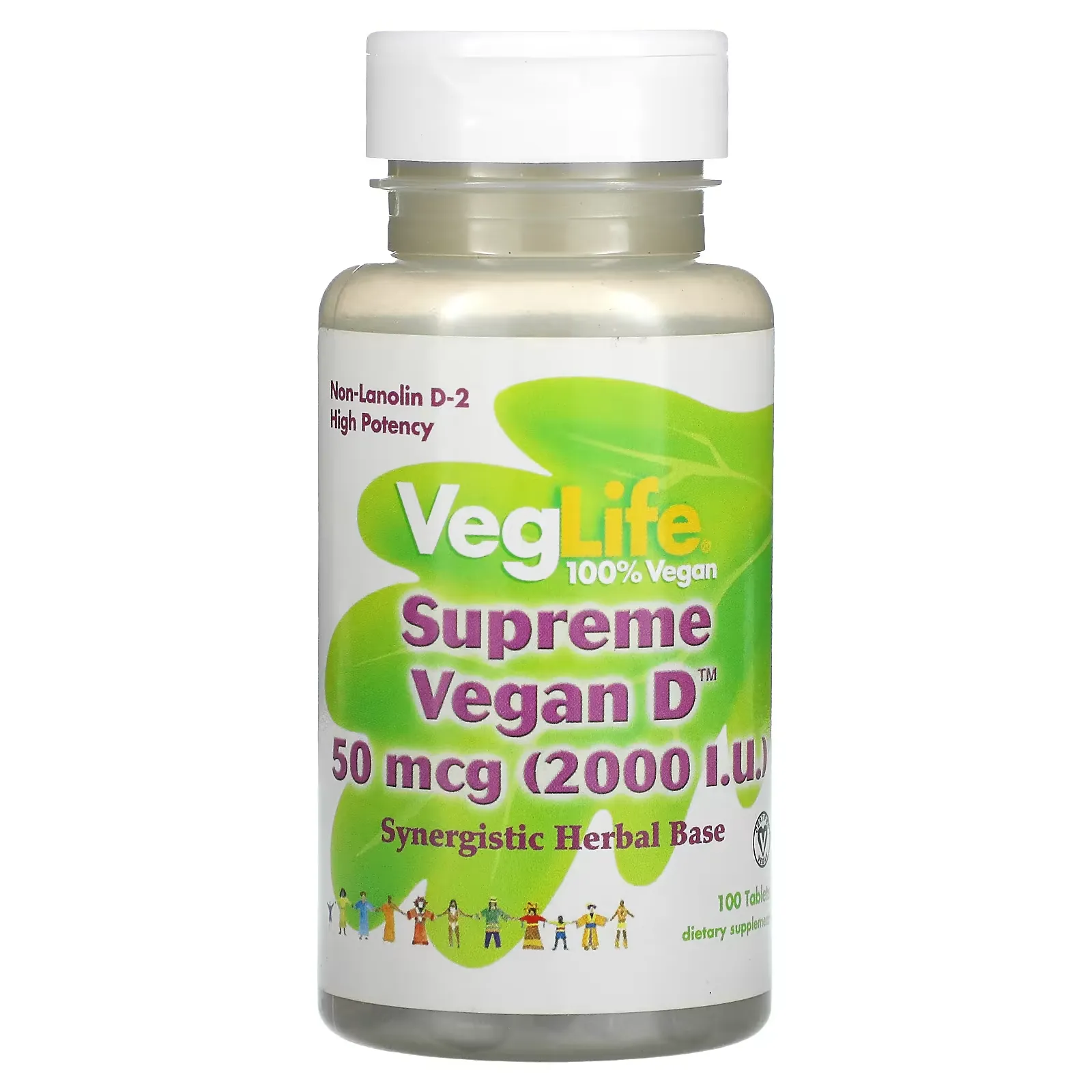 Supreme Vegan D, 2,000 IU (50 mcg), 100 Tablets