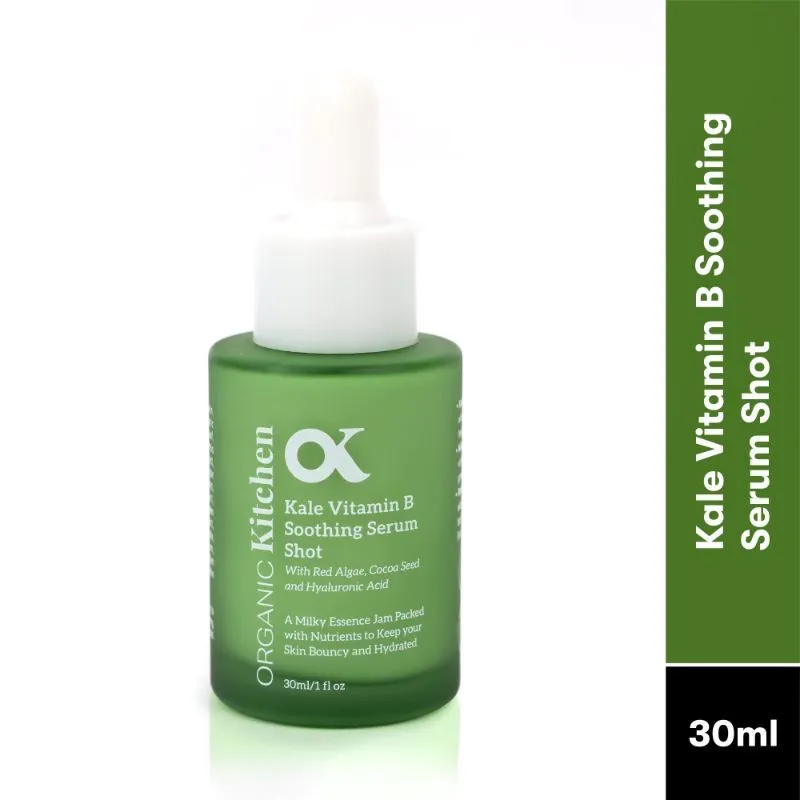 Organic Kitchen Kale Vitamin B Soothing Serum Shot With Hyaluronic Acid & Kale