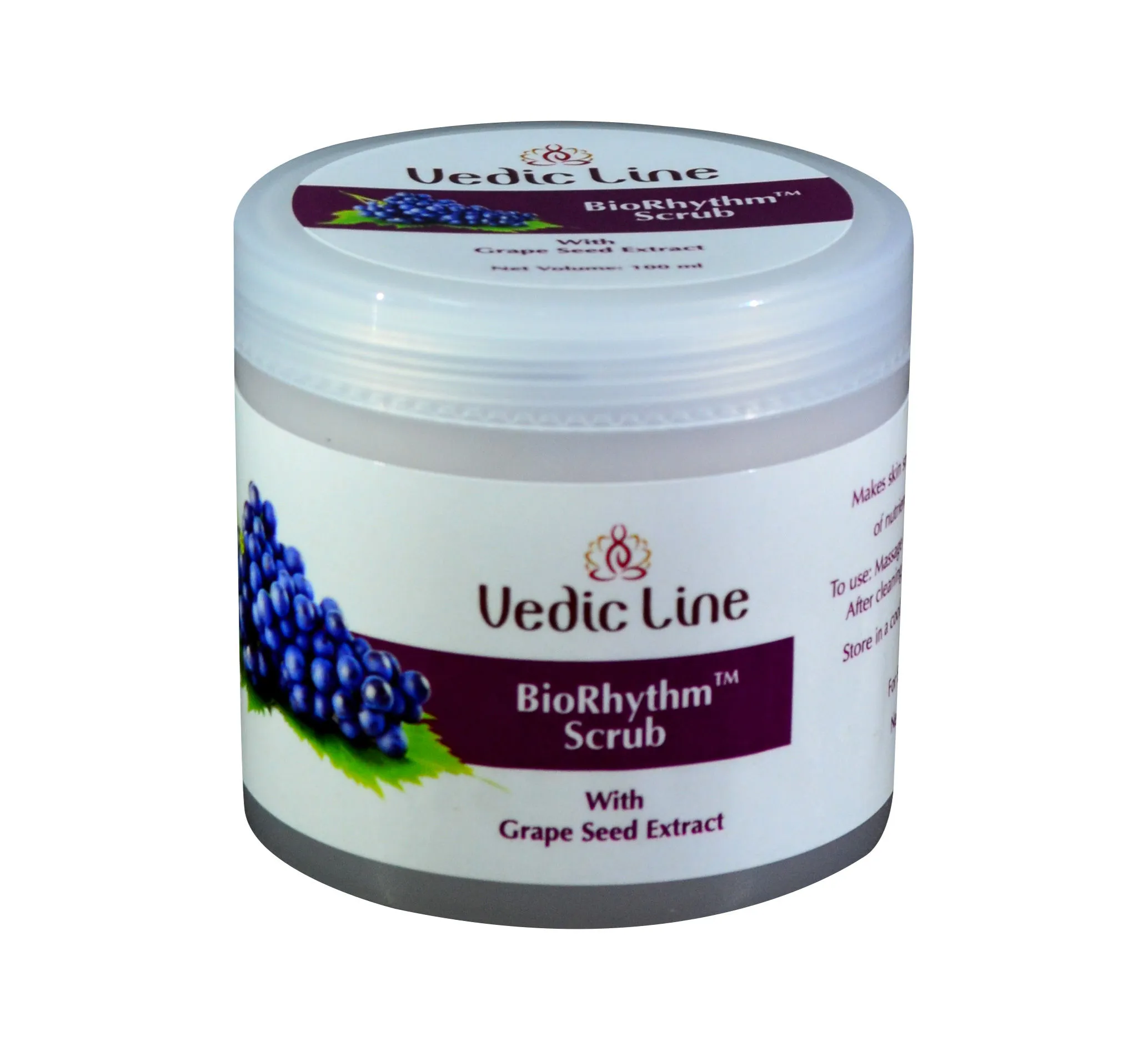 Vedic Line BioRhythm Scrub With Grape Seed Extract