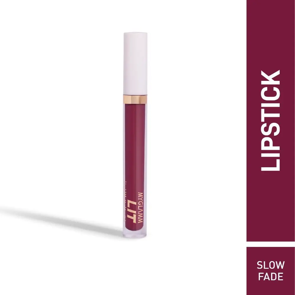 MyGlamm LIT Liquid Matte Lipstick-Slow Fade-3ml