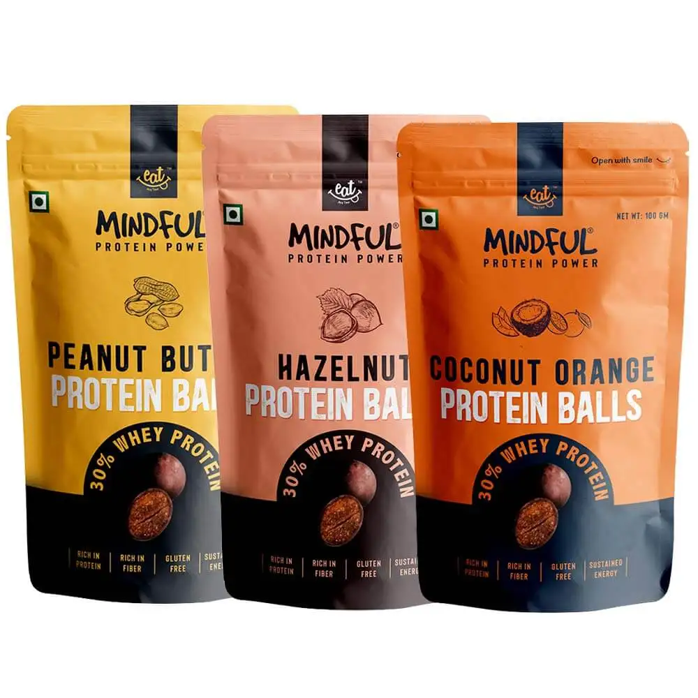 Eat Anytime Protein Balls Variety Pack,  100 g  Assorted