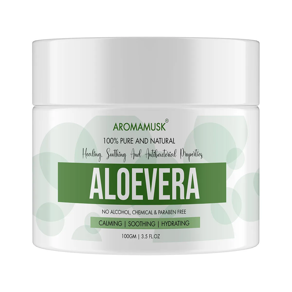 AromaMusk 100% Pure and Natural Aloe Vera Gel