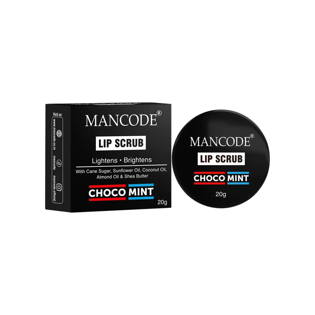 Mancode Choco Mint Lip Scrub (20 g)