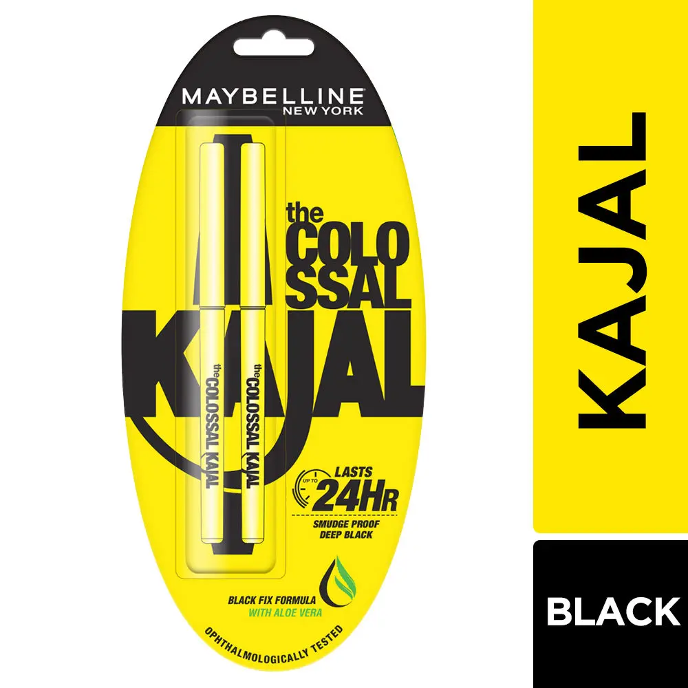 Maybelline New York The Colossal Kajal Pack of 2, 0.35g*2 