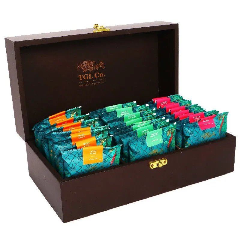 TGL Co. Eternal Elegence Tea Gift Hampers With Elegant Wooden Tea Chest