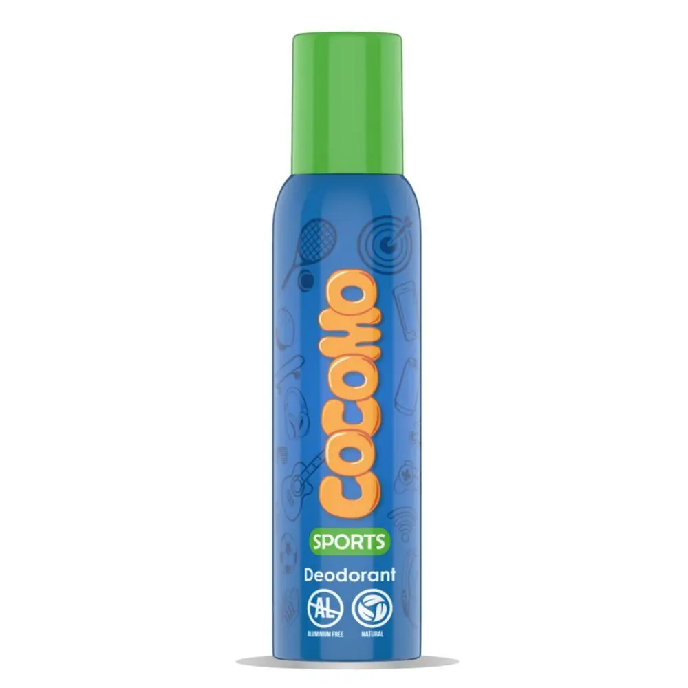Cocomo Sport Deodorant - For Boys, With Tea Tree & Passion Fruit, Natural & Safe Deodorant for Tweens & Teens - 150 ml