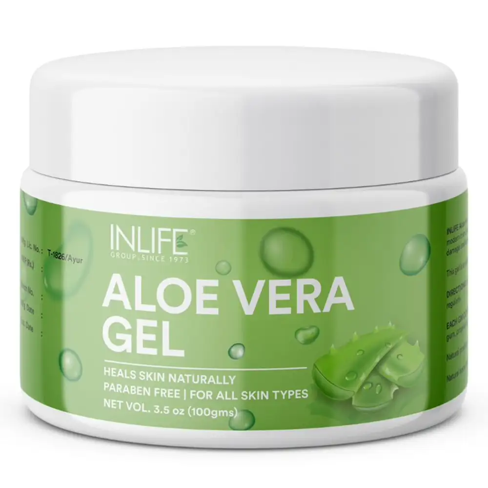 INLIFE Natural Face Gel,  100 g  Aloe Vera