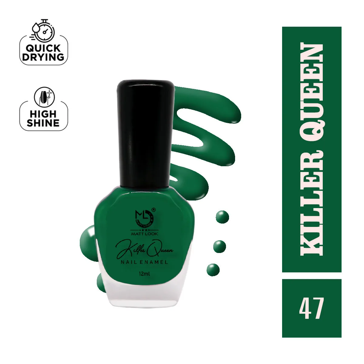 Matt look Killer Queen Nail Enamel - Shade-47