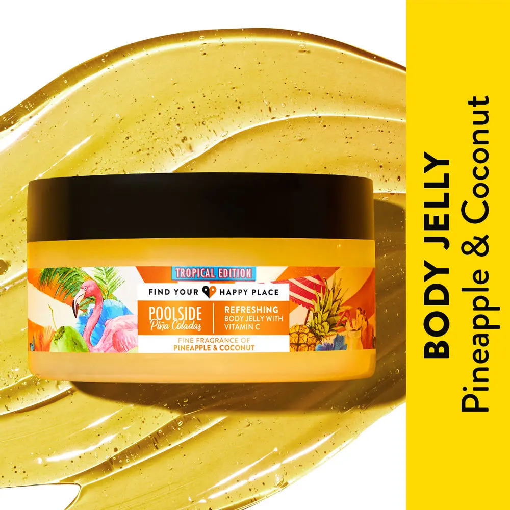 Find Your Happy Place - Poolside Pina Coladas Body Jelly Vitamin C & Hyaluronic Acid 200ml