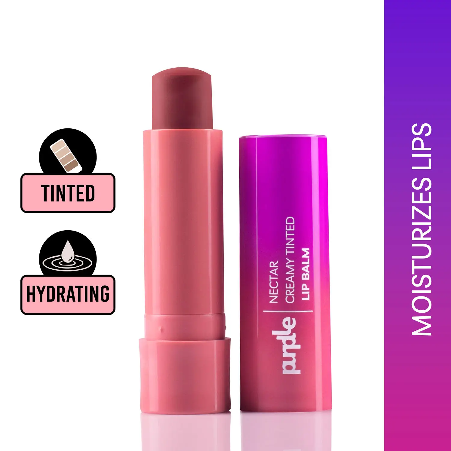 Purplle Nectar Creamy Tinted Lip Balm - Boss Berry 1 (4.8gm)