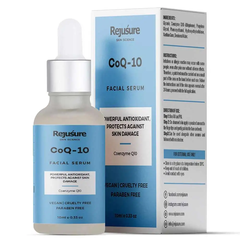 Rejusure COQ-10 Facial Serum,  10 ml  for Oily & Acne - Prone Skin