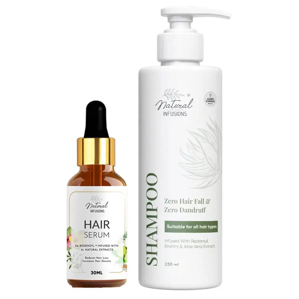 Natural Infusions Hair Care Gift Set,  2 Piece(s)/Pack  Hair Serum & Shampoo