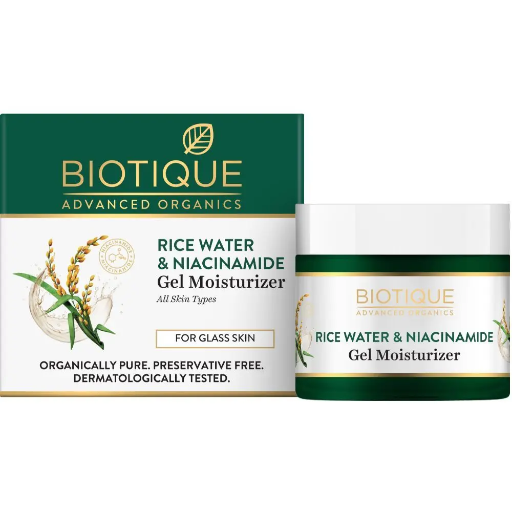 BIOTIQUE RICE WATER & NIACINAMIDE Gel Moisturizer (50 ml)