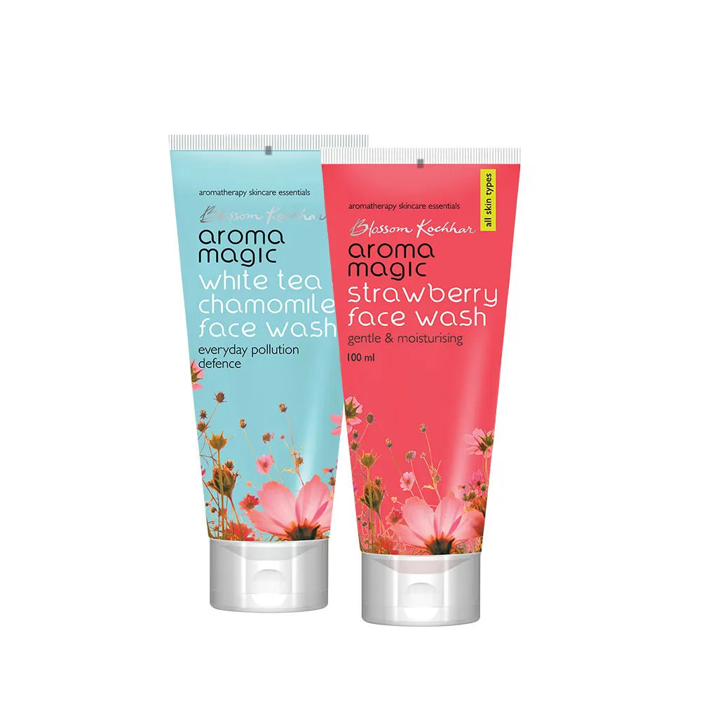 Aroma Magic White Tea Chamomile & Strawberry Face Wash Combo