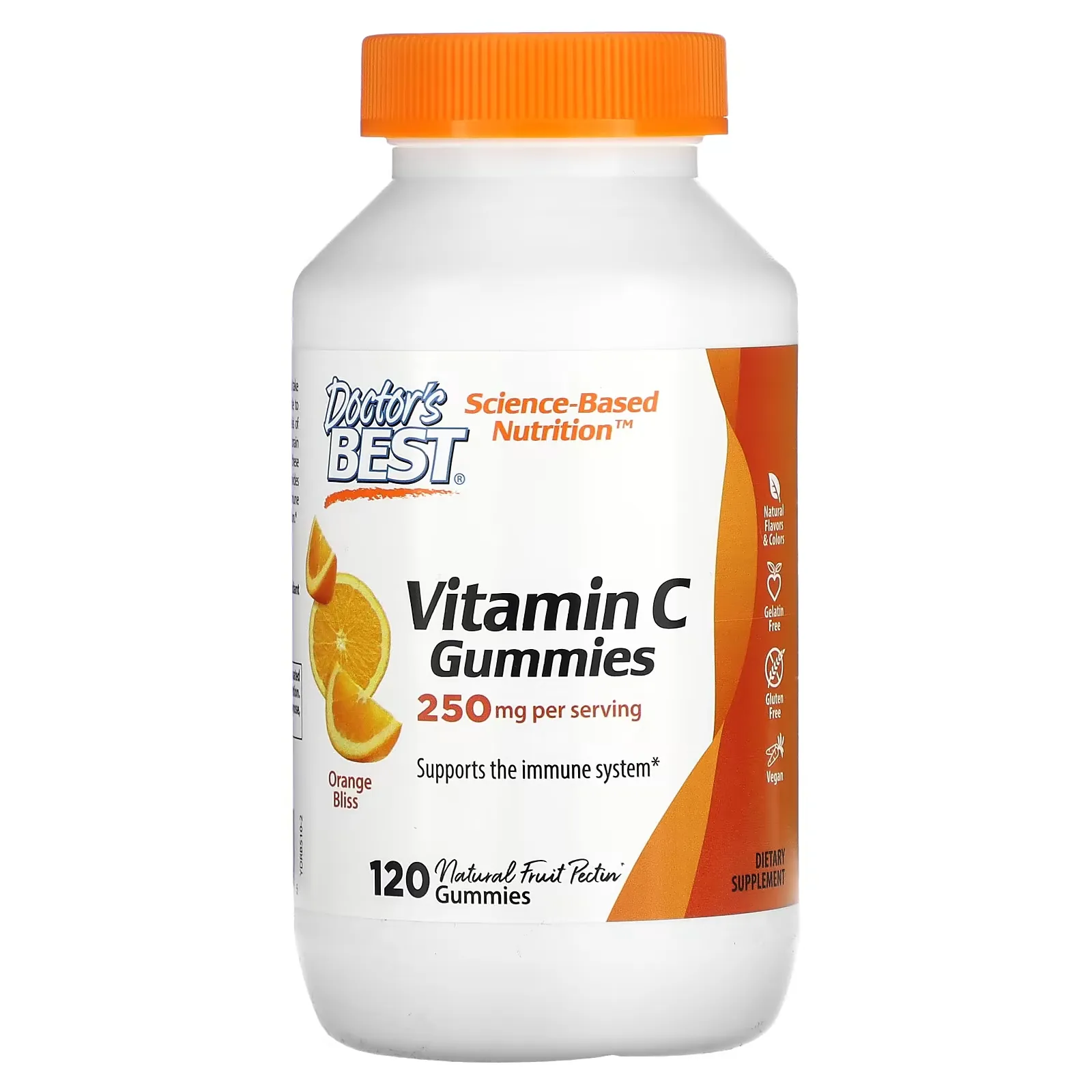 Vitamin C Gummies, Orange Bliss, 125 mg, 120 Gummies