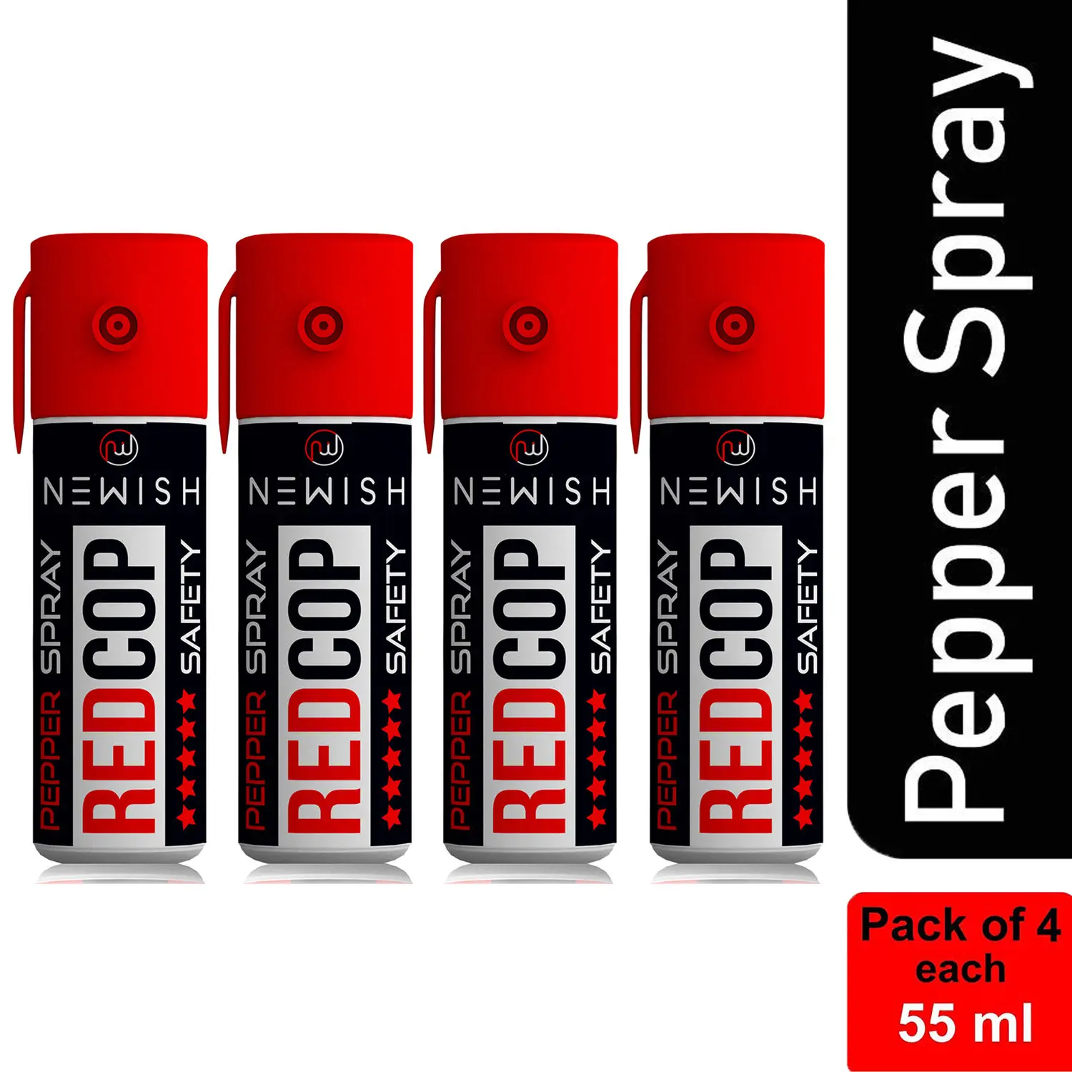 Newish COP Powerful Pepper Spray Self Defence for Women (Each-35 gm/55 ml) - Pack of 4