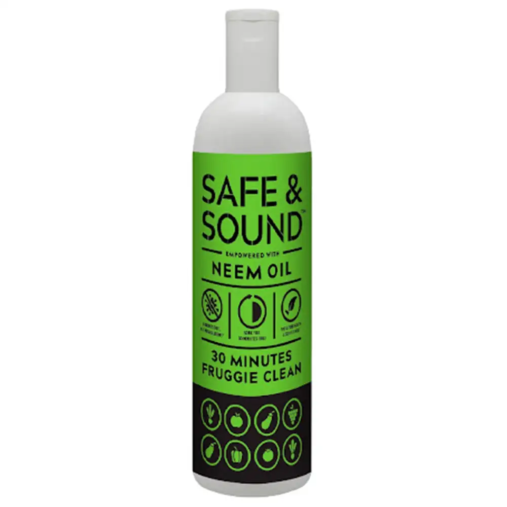 Safe & Sound 30 Minutes Fruggie Clean,  Neem  250 ml  Fruits & Vegetable Wash