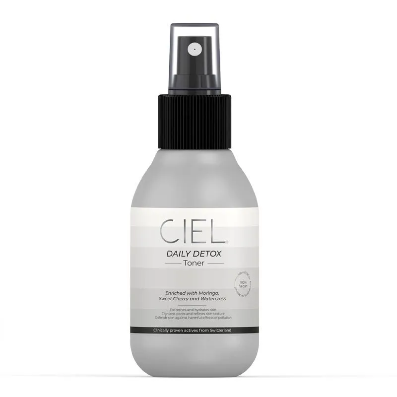 Ciel Daily Detox Mist Toner Refreshed & Balanced Skin, Tightening Pores Alcohol-Free Men & Women