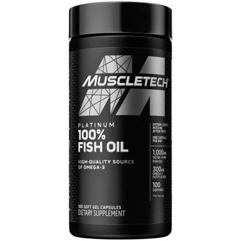 MuscleTech Platinum100% Fish Oil,  100 softgels