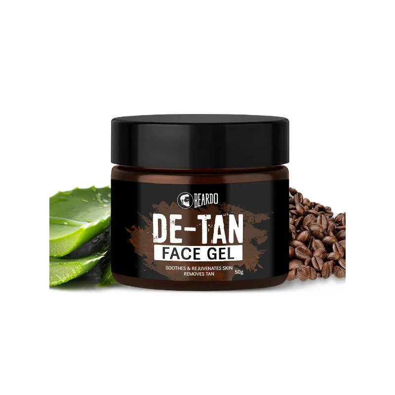 Beardo De-Tan Face Gel For Men With Coffee extract | Tan Removal, Oil Control & Glowing skin