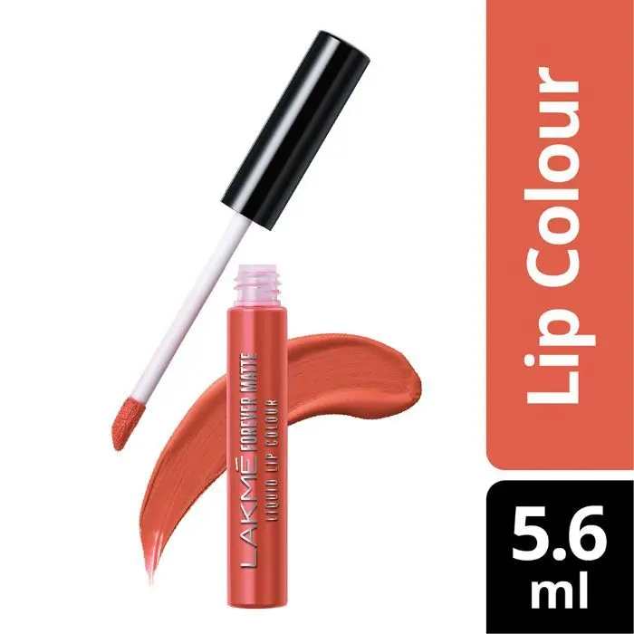 Lakme Forever Matte Liquid Lip Colour - Orange Tango (5.6 ml)