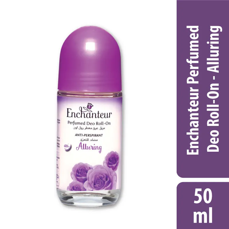 Enchanteur Alluring Perfumed Deo Roll On for Women with Roses & Vanilla Extracts