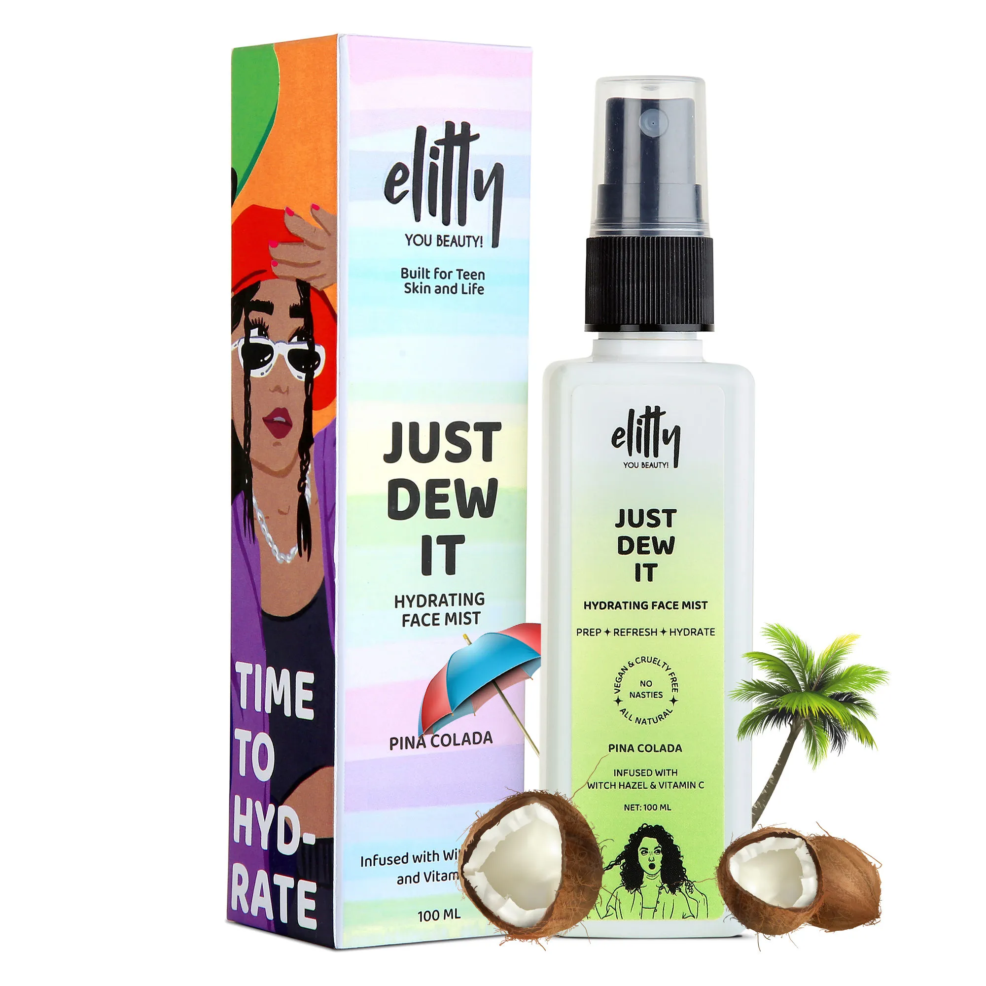 Elitty Just Dew It Hydrating Face Mist - Pina Colada