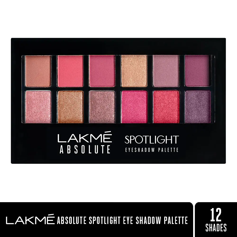 Lakme Absolute Spotlight Eye Shadow Palette, Berry Martini (12 g)