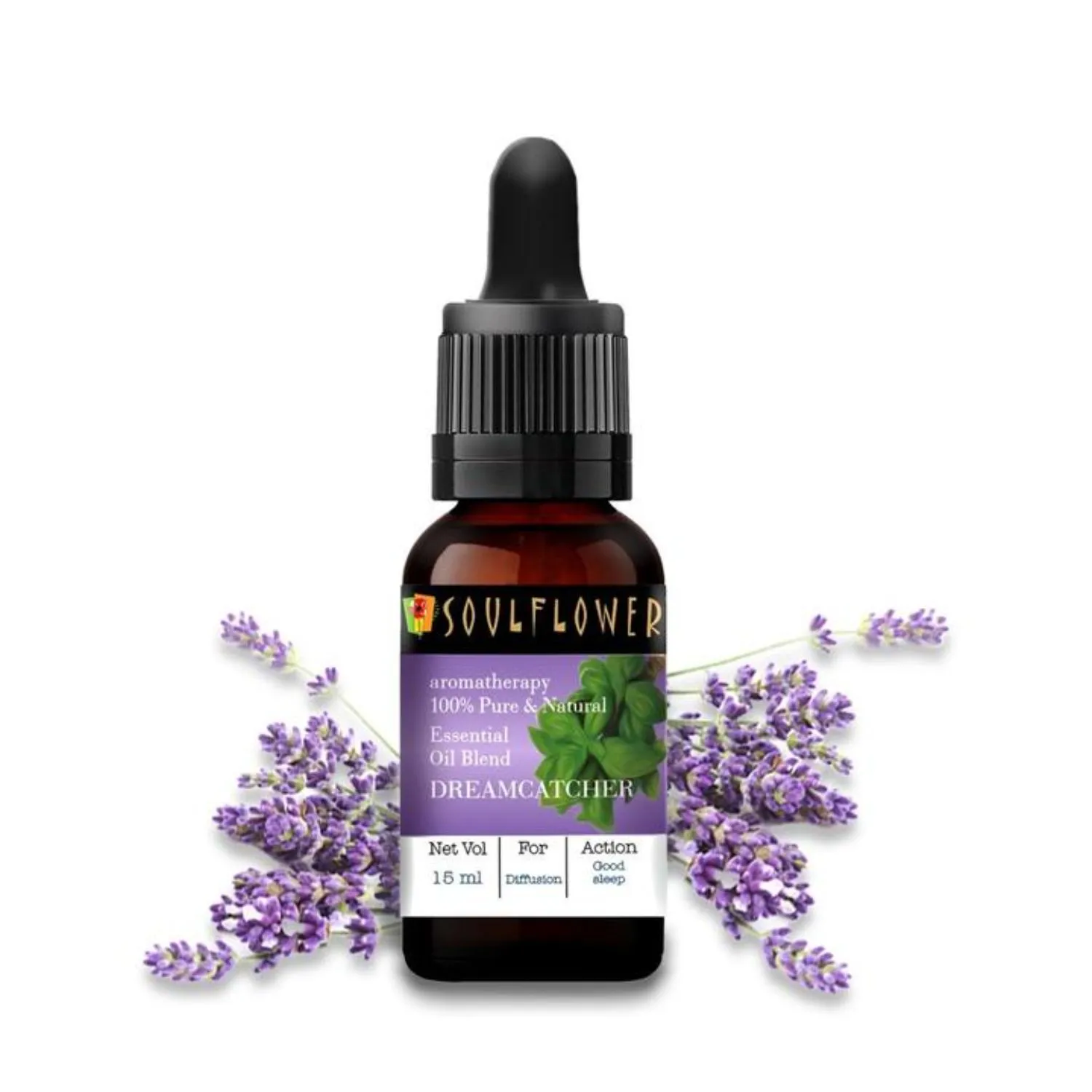 Soulflower Dreamcatcher Essential Oil 100% Pure, for Sound Sleep, Relaxing, Stress Relief