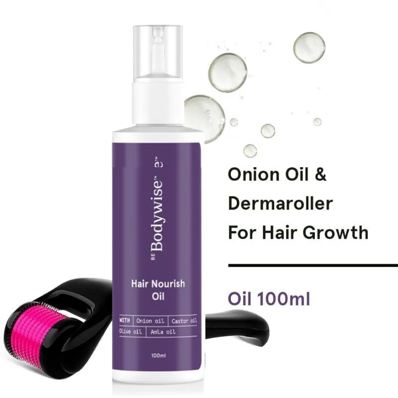 Be Bodywise Hair Nourish Oil And Derma Roller