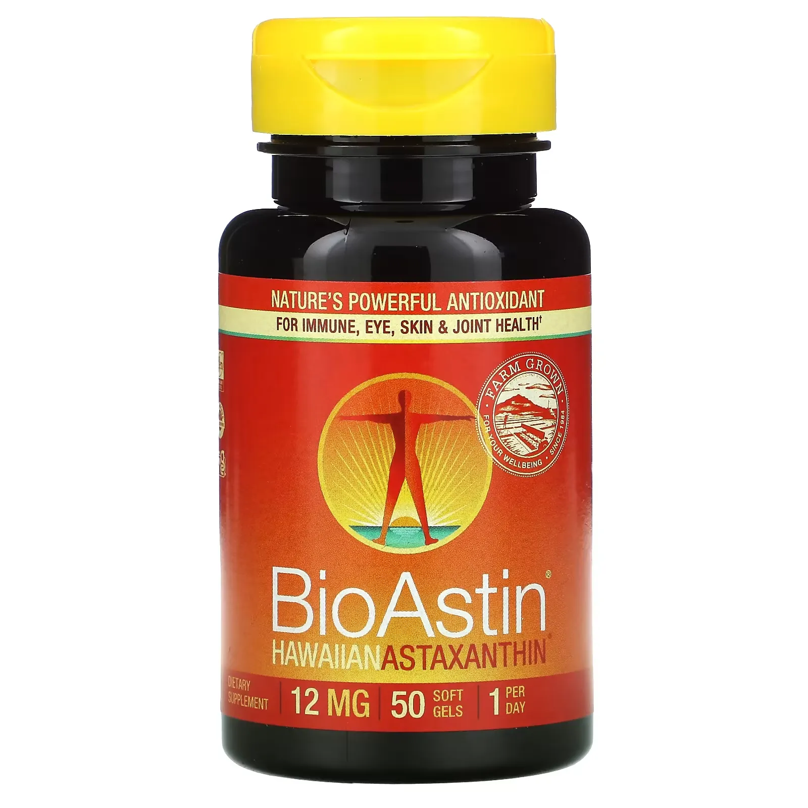 BioAstin, Hawaiian Astaxanthin, 12 mg, 50 Soft Gels