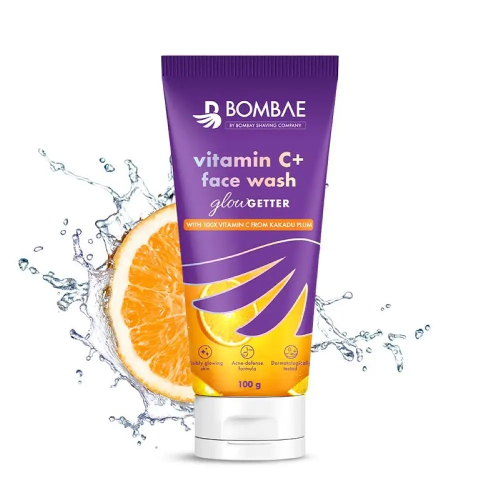 Bombae vitamin C+ facewash | For glowing skin | With niacinamide